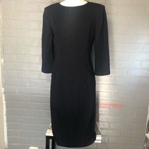 st. john Black midi dress